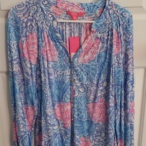 Lilly Pulitzer button front Elsa Top
